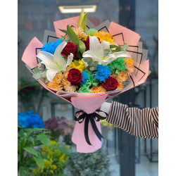 Mis Kokulu Lilyum ile Karışık Buket