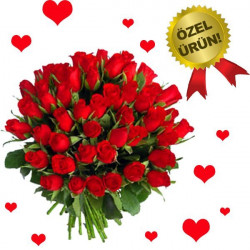 Özel Kırmızı Gül Buketi